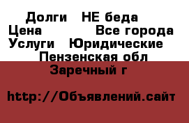 Долги - НЕ беда ! › Цена ­ 1 000 - Все города Услуги » Юридические   . Пензенская обл.,Заречный г.